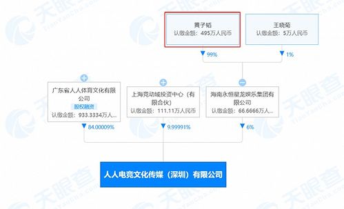 黃子韜關(guān)聯(lián)公司入股人人電競